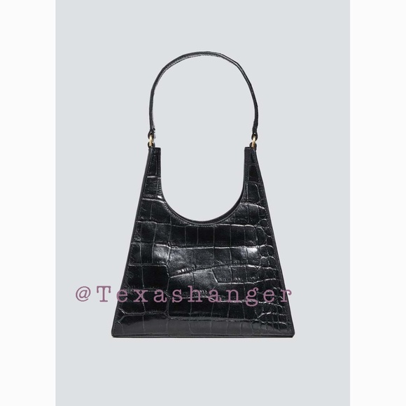 NWT STAUD Rey Shoulder Bag Black - Picture 8 of 15